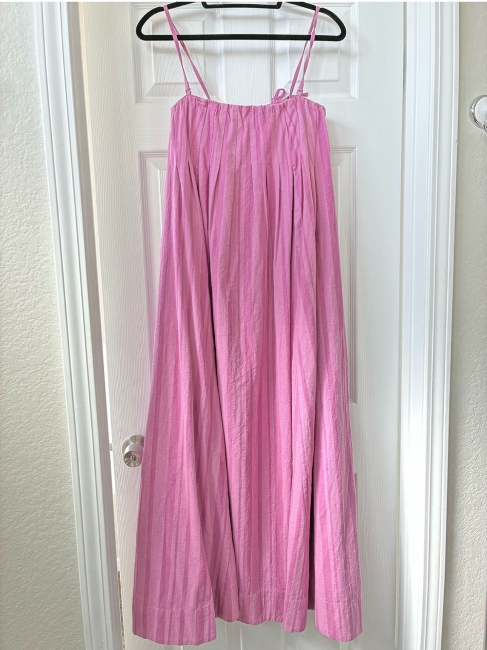 Free People Pink Maxi Dress with Spaghetti Straps